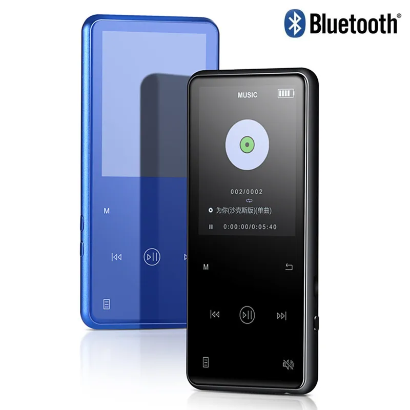 Yescool 8 Гб металлический Bluetooth MP3-плеер с сенсорной клавишей поддержка fm-радио электронная книга рекордер hifi аудио видео музыкальный плеер Спорт Walkman