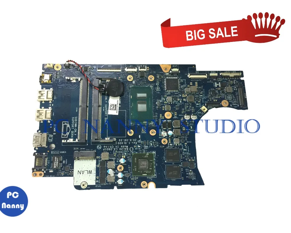 

PCNANNY 0Y8N7H Y8N7H for Dell 5567 5767 Laptop motherboard I7-7500U BAL20 LA-D801P DDR3L tested