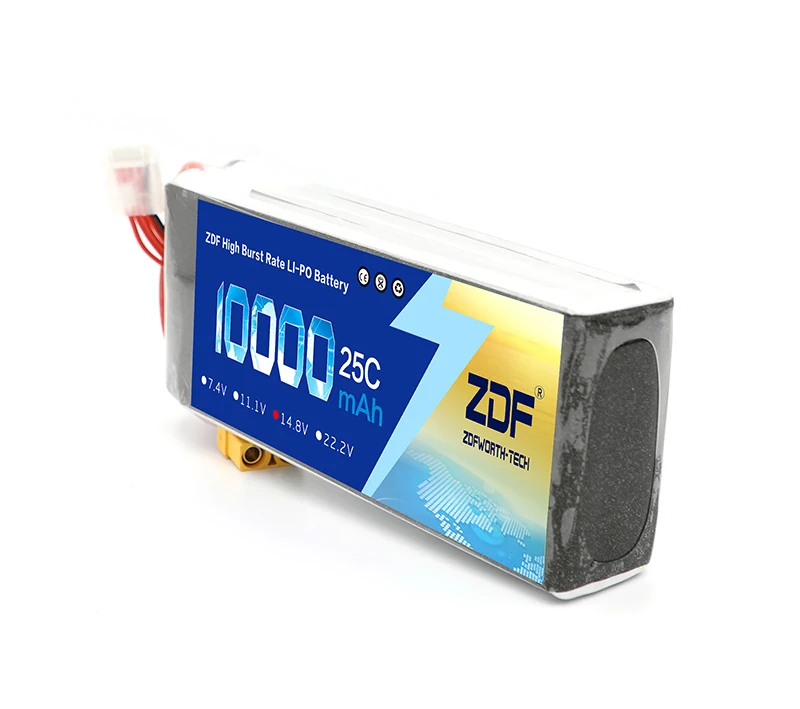 ZDF power RC LiPo аккумулятор 14,8 V 10000mAh 25C Max 50C 4S для БПЛА мультироторный Квадрокоптер самолет лодка автомобиль FPV грузовик Дрон