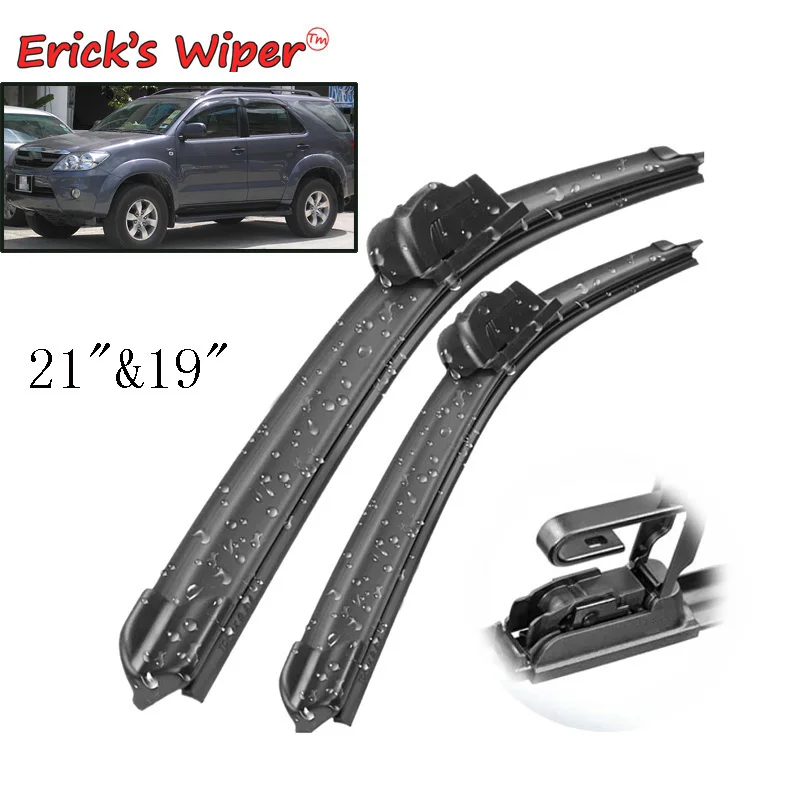 

Erick's Wiper Front Wiper Blades For Toyota Fortuner AN50 AN60 2004 - 2015 Windshield Windscreen Front Window 2005 2006 21"19"