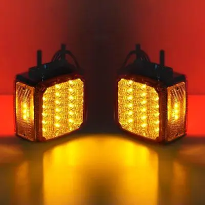 1 пара 39LED квадратный двойной циферблат крепление крыло для грузовика