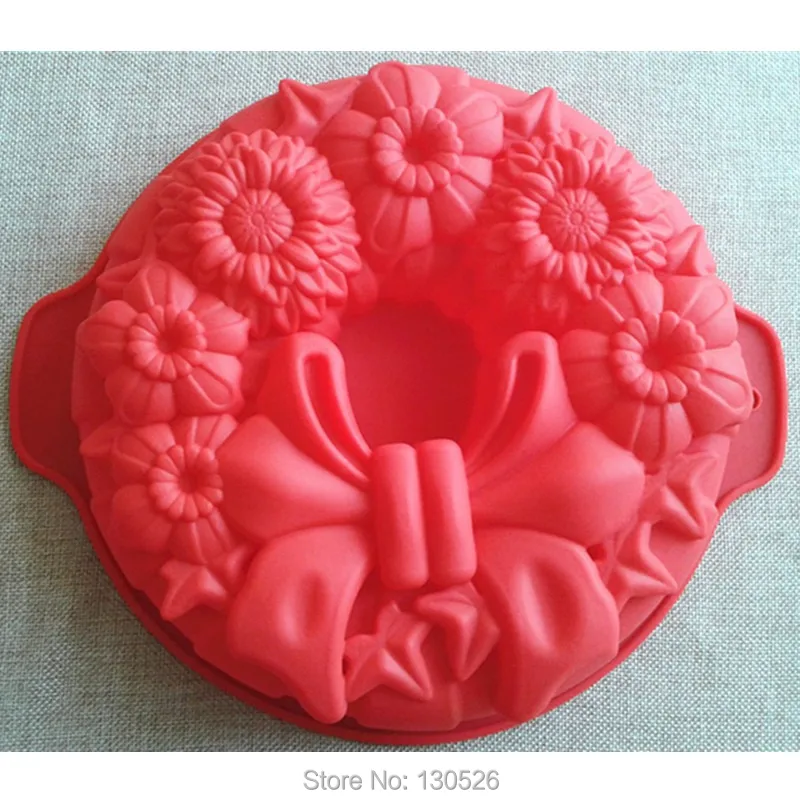 

Food Grade Silicone Large Size Bow Shape Jelly muffin Molds Silicone Cake Molds Bakeware bakeware Cake decoration Tools