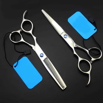 

Japan Professionals Silver Left hand scissors 6 Inch Thinning and Cutting scissors Hairdressing Scissors Very Sharp