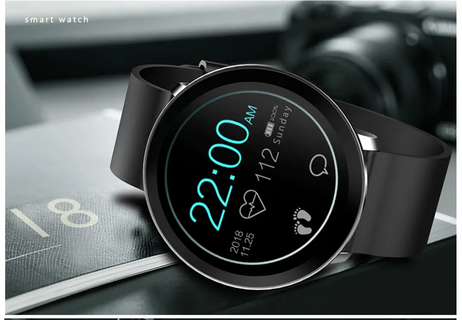 GIAUSA L8 классические круглые часы деловые мужские и женские Смарт-часы с монитором сердечного ритма кровяное давление умные часы Bluetooth подключение