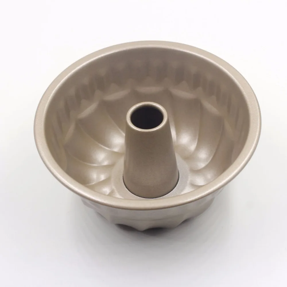 2017 New Arrival!! 4''Non Stick Steel Baking Mold Tool Round Fluted