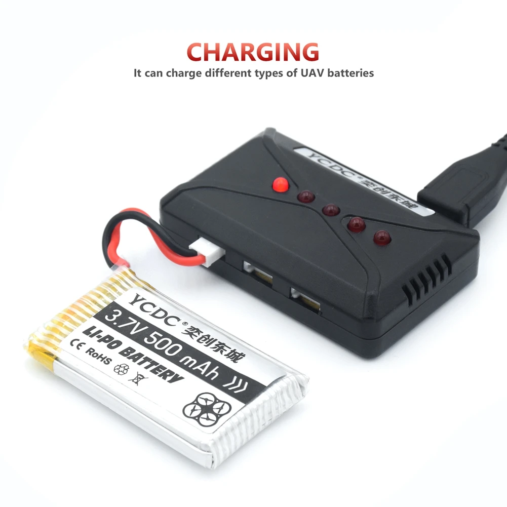 5 шт. батарея/Партия+ 5 в 1 зарядное устройство 3,7 V 1200mah 25C 1S вольт 25C Lipo батарея Akku+ X5 зарядное устройство для Syma X5SW RC Квадрокоптер Дрон