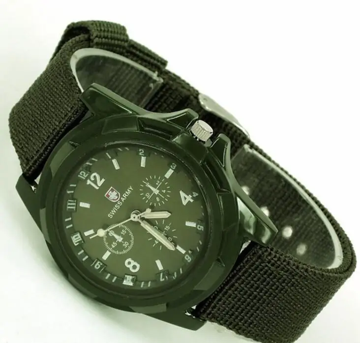 Крутые! Мужские спортивные часы с браслетом, военные часы, новинка, стильные спортивные армейские часы, нейлоновый аналоговый ремешок для часов, кварцевые часы