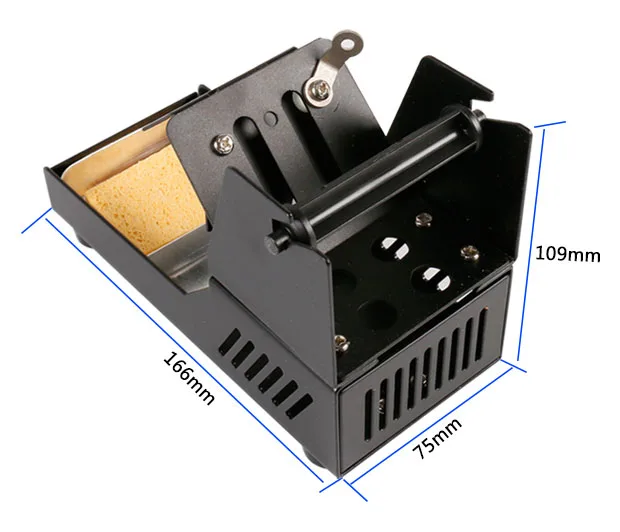 Высокое качество паяльник подставка станция металлическое основание с 1 губкой ST-2094