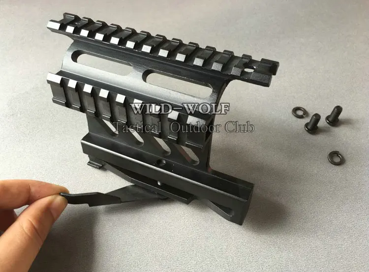 Тактический полимер RIS Railed AK Handguard для 47 74 серии охотничьего ружья Аксессуары Черный