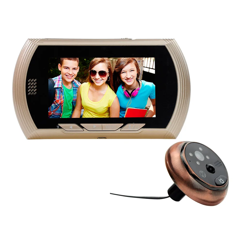 

Damini YB-43AHD-M 4.3"HD Color Screen Doorbell Viewer Camera Door Movement Detection Camera Video IR Night Vision