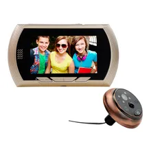 Damini YB-43AHD-M 4.3 “HD de Pantalla Color de Timbre de la Puerta Espectador de La Puerta de La Cámara de Detección de Movimiento Cámara de Vídeo IR de Visión Nocturna
