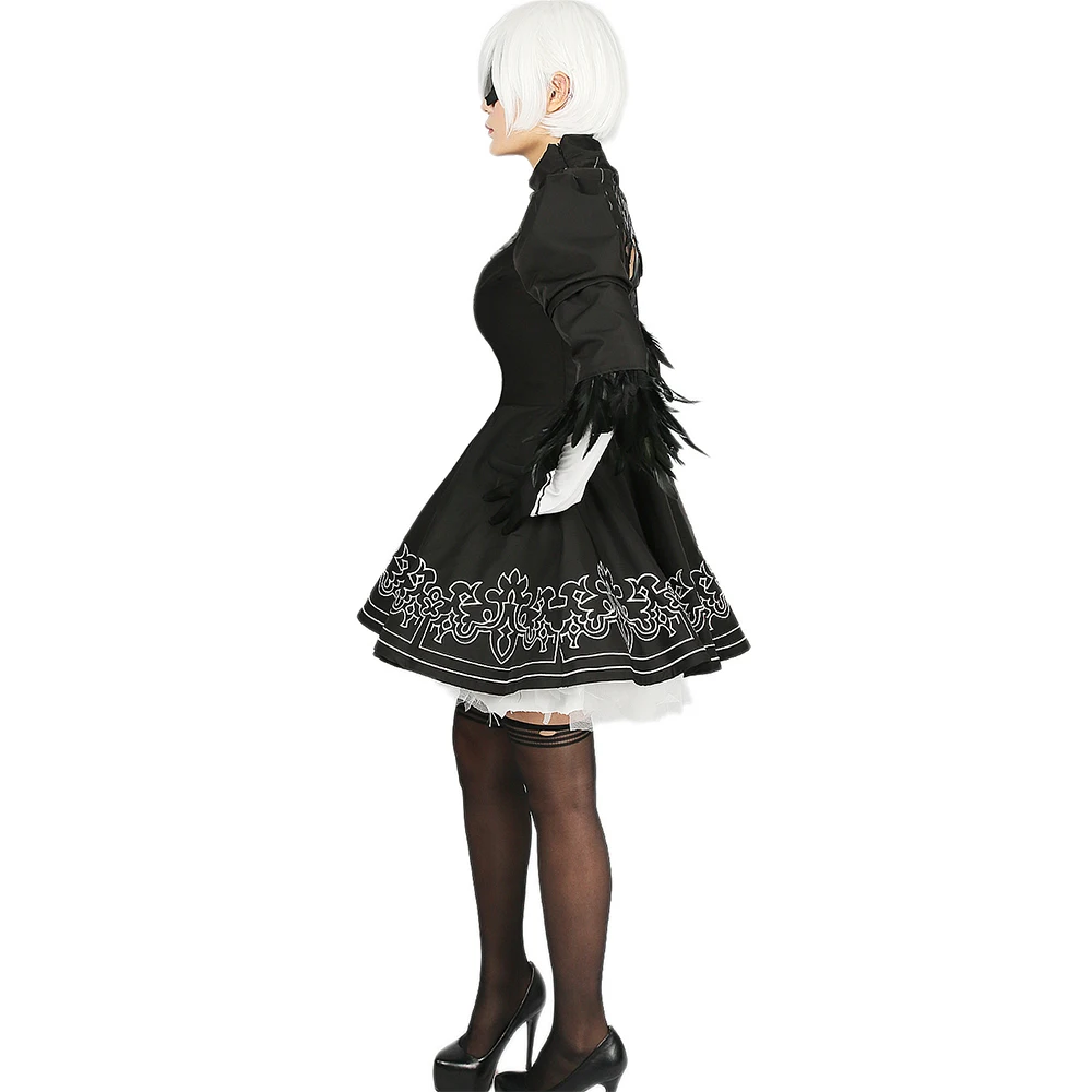 Костюм XCOSER NieR: Automata 2B для девочек сексуальные модные платья маскарадная юбка
