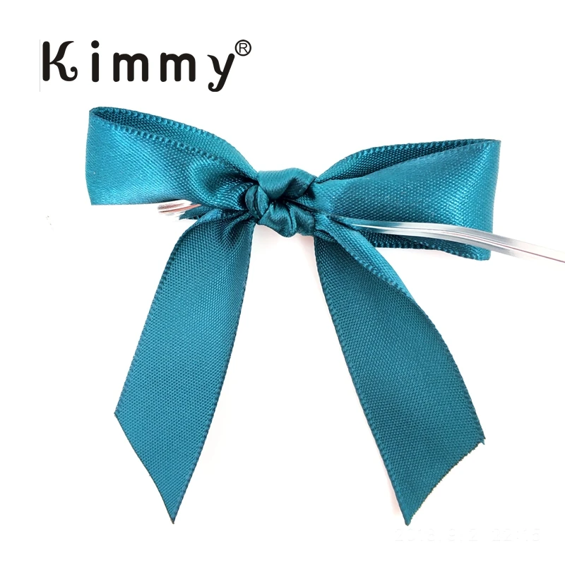 teal premade ribbon bow5