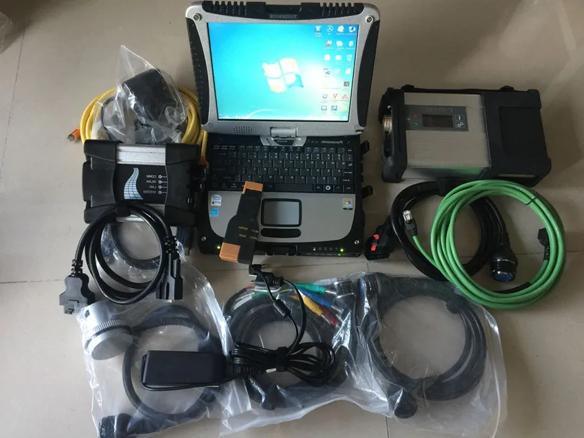  2in1 herramienta de diagnóstico MB Star C5 para BMW Icom next instalado con 1tb HDD Software en el 