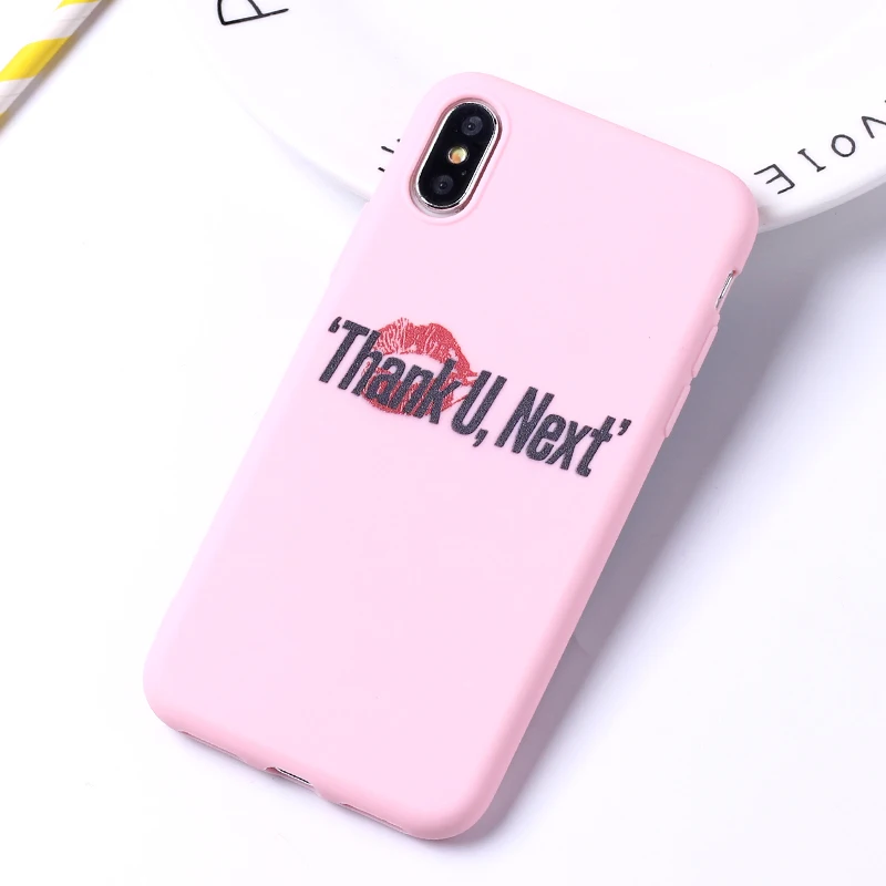 Спасибо Next Ariana Grande 7 колец мягкий силиконовый карамельный чехол для iPhone 11 Pro 6 6S 8 8Plus X XR XS Max 7 7Plus 8Plus - Цвет: 4