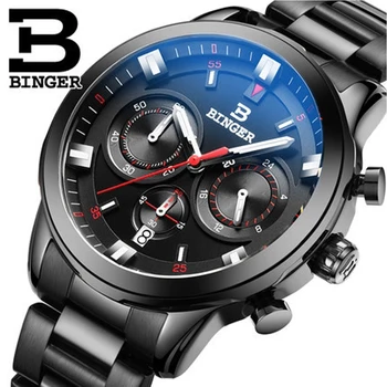 

BINGER Relogio Masculino Men's Watches Waterproof Men Sport Quartz Watch Business Hours Fashion Military Wristwatch Clock Gift