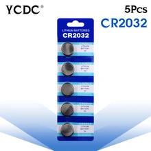 Cheap 5x cr2032 3v lithium battery cr 2032 Button Coin Cells Batteries CR2032 DL2032 KCR2032 5004LC pilha cr2032 batteries