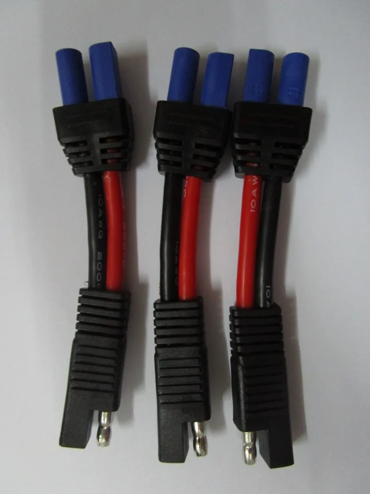 

4 pcs EC5 Female Connector to SAE Power Automotive Cable 10AWG 10cm