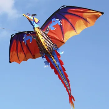 

High Quality Kite 47 x 55 inch Large 3D Cartoon Dragon Pterosaur Dinosaur Kite with 328ft Line Good Flying Kites Outdoor Sports