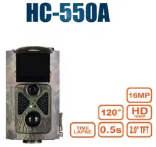 ХК-550А HC550A разведка Охота камера HD 1080p с разрешением 16 МП 120 градусов широкий ангел фото ловушки дикой природы камера тропки игры