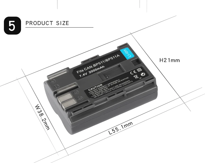 Батарея BP-511 BP 511 BP511 BP511A BP-511A Батарея или ЖК-дисплей USB Зарядное устройство для цифровой однообъективной зеркальной камеры Canon EOS 50D 40D 30D 20Da 20D 10D 5D 300D