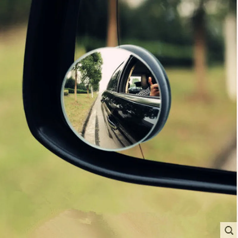 

A Pair 360 Degree Frameless Ultrathin Wide Angle Round Convex Blind Spot Mirror for Parking Rear View Mirror High Quality