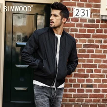 Мужская легкая зимняя куртка SIMWOOD, демисезонная верхняя одежда, парка из полиэстера,, теплый жакет батальных размеров, M