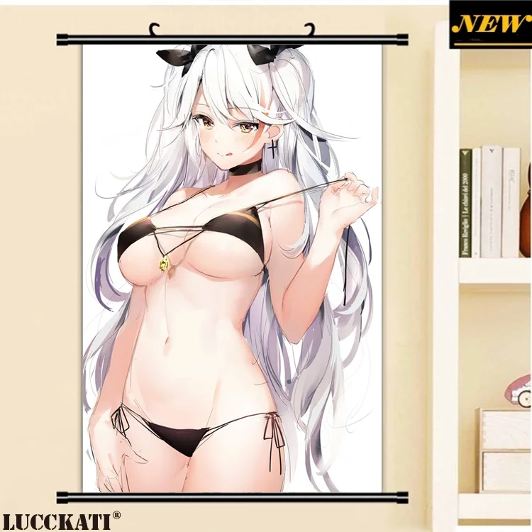 40X60 см Azur переулок Bilan Hangxian игра cameltoe Сексуальная лоли мультфильм аниме Настенная
