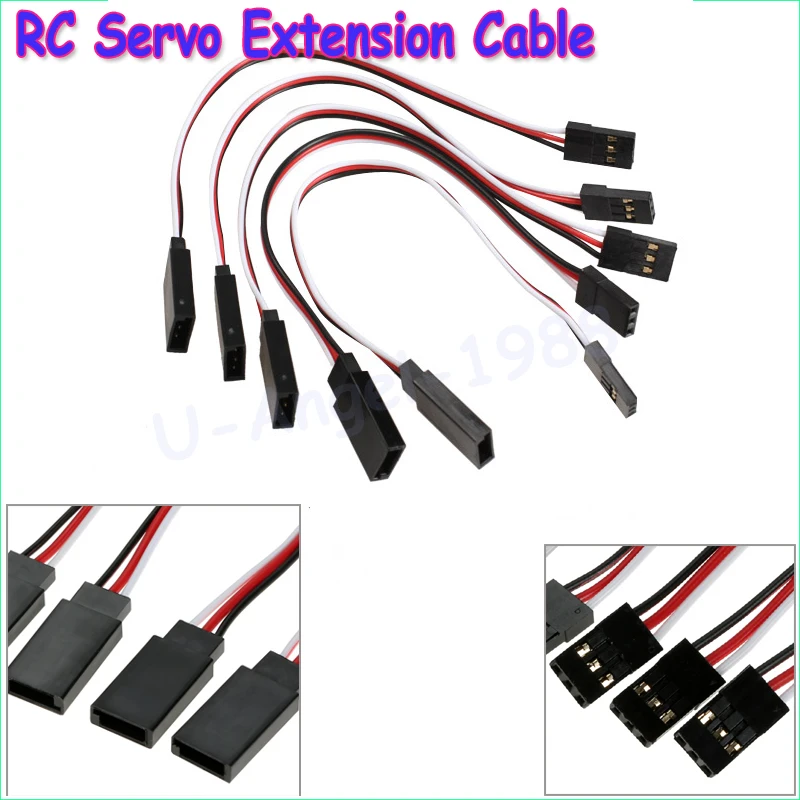 10pcs/lot RC Servo Extension Cord Cable Wire 150mm Lead JR Wholesale
