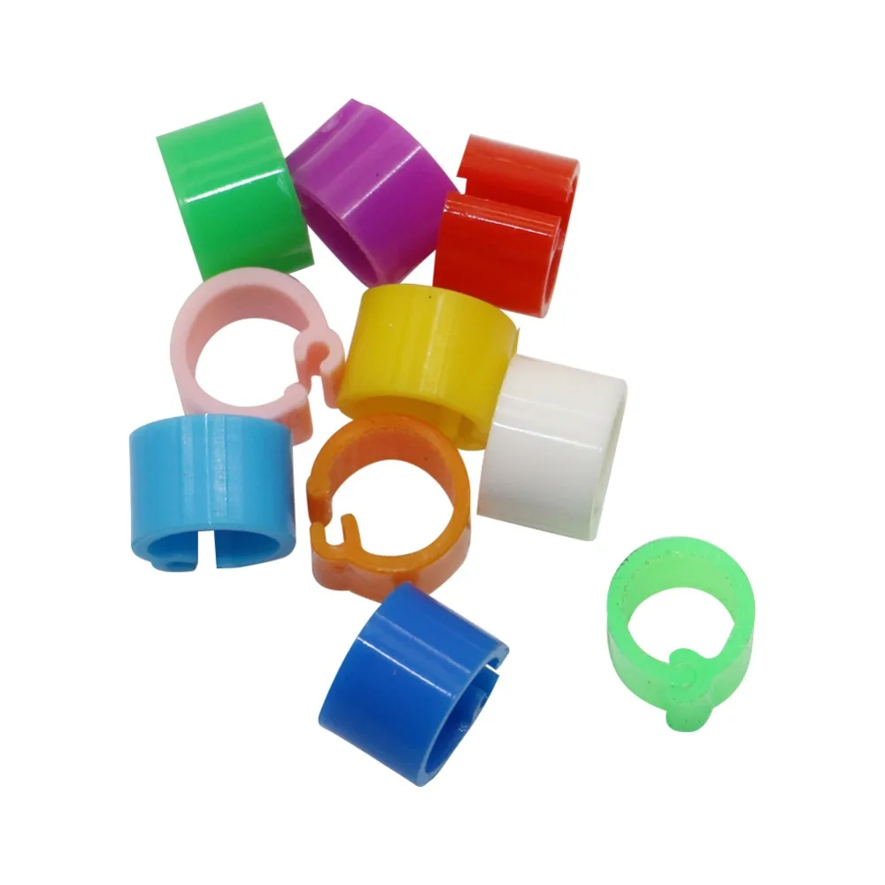 

100 Pcs Bayonet Identification Ring Opening No number Bird Foot Ring Pigeons Rings Inner diameter 6mm Bird Training Supplies