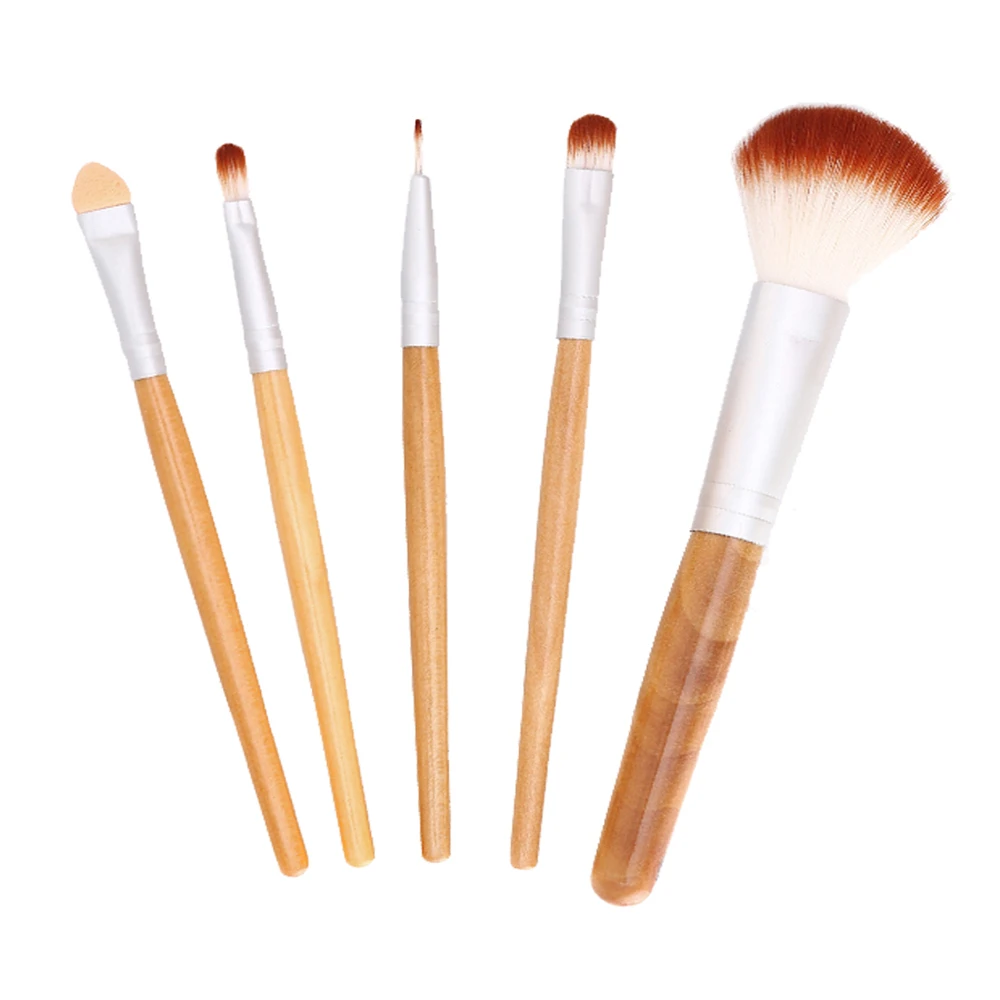 5 Pcs Pro Makeup Brush Set Cosmetic Foundation Eyeliner Eyelash