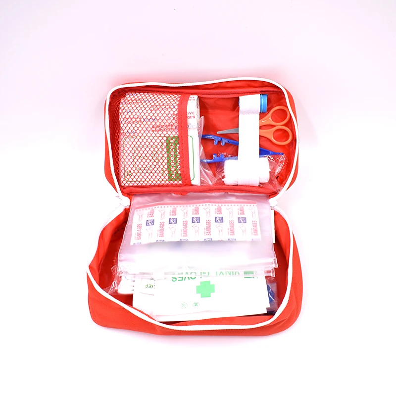 Unids/pack Mini Kit de primeros auxilios rojo 161 Kit de supervivencia para el desierto bolsa de rescate médico campamento seguro senderismo viaje emergencia Primeros Auxilios