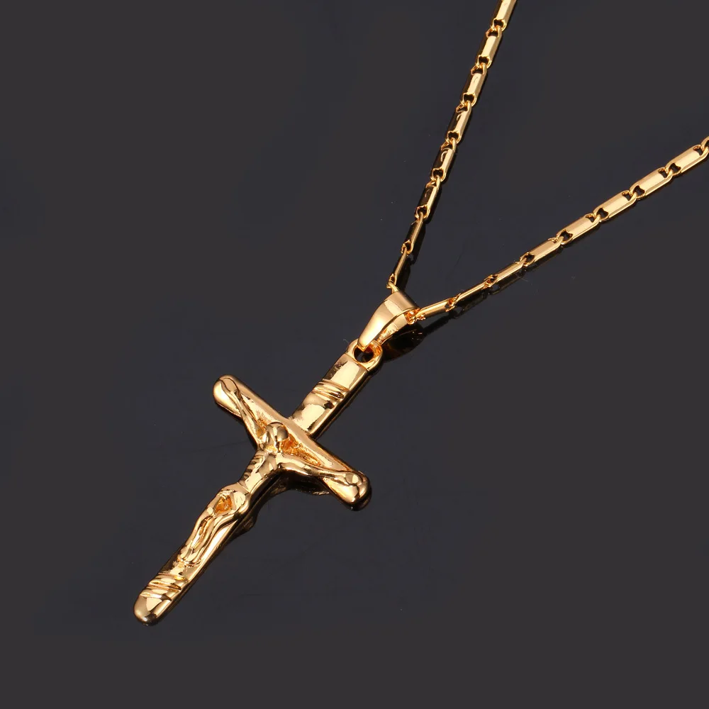 Женское и мужское ожерелье с подвеской крестом|christ pendant|cross silver chainnecklace necklace |