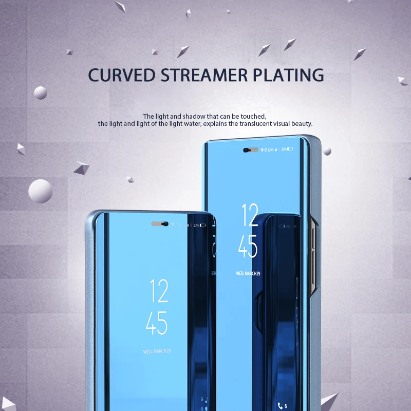 Флип чехол для Redmi Note 8 7 6 5 Pro 6A 4 K20 роскошный зеркальный кожаный подставка Xiaomi mi 9T CC9