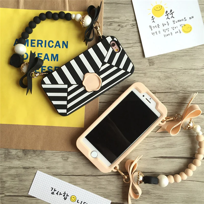 

3D Handbag Phone Soft Silicone Case Cover Skin Shell For iPhone X XS XR XS Max For iPhone 6 6s 7 8 Plus Case Strap Shockproof