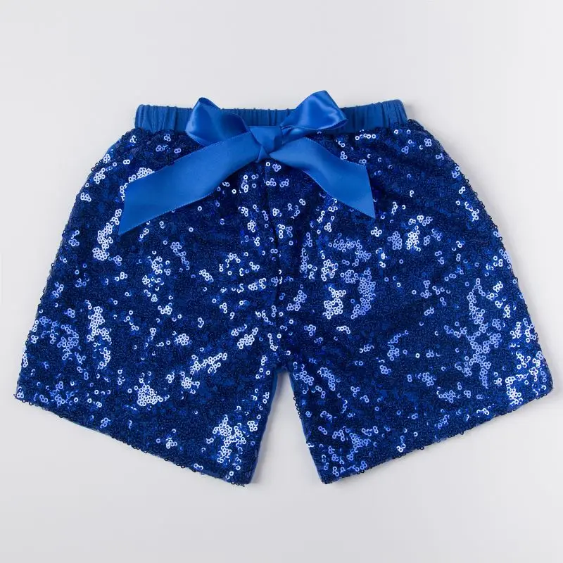 SummerGirls блестящие шорты рождественское, с блестками Короткие блестящие расшитые пайетками шорты для маленьких девочек, потрясающая одежда для дня рождения - Цвет: 11