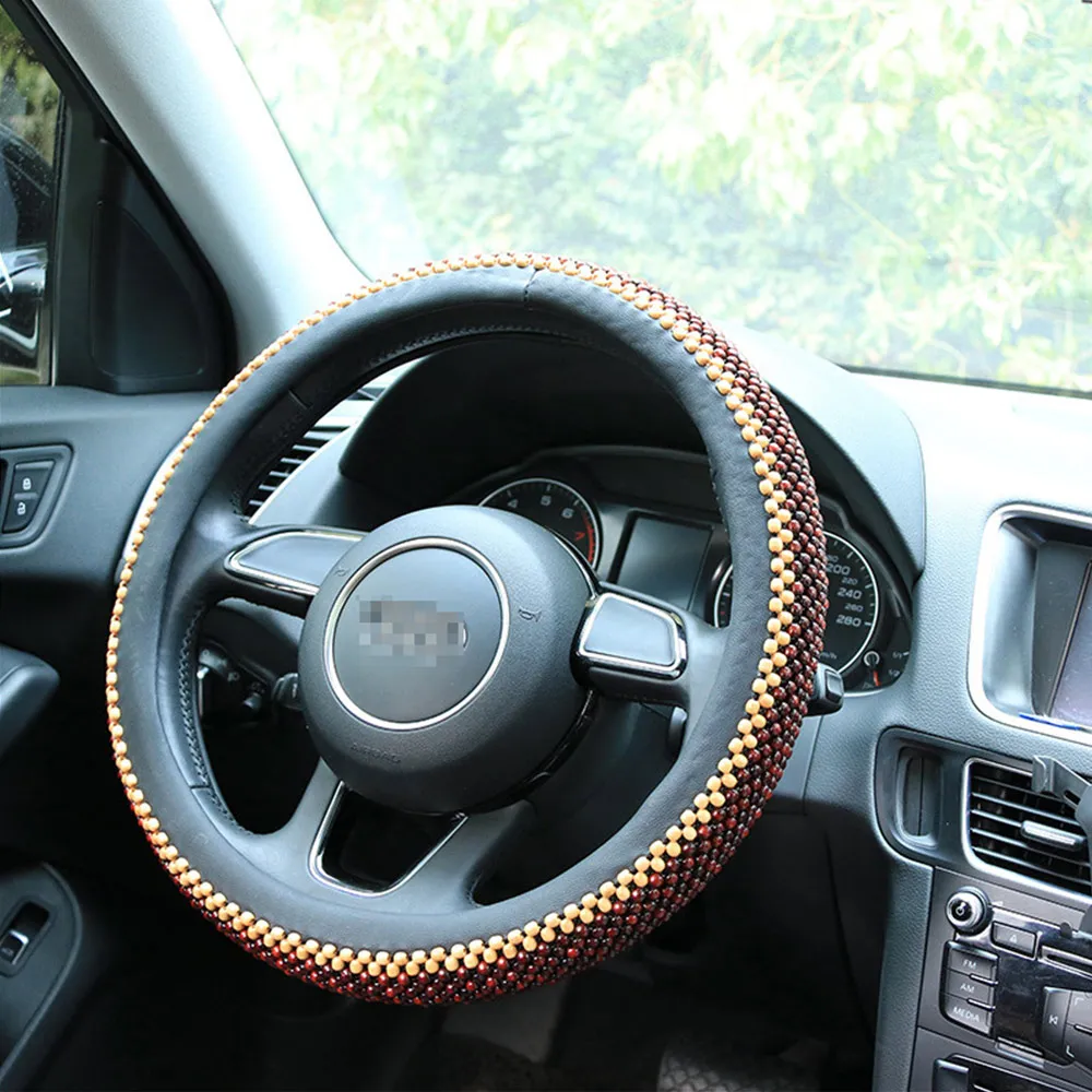 steering wheel cover leather