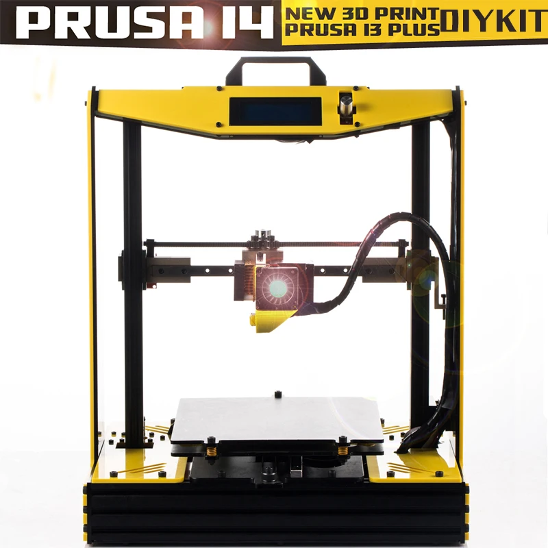 Высокая точность размера плюс Prusa i4 3d принтер комплект с 2 рулонов нити+ SD карта в подарок