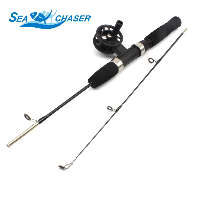 NEW 80cm winter Fishing Rod Spinning wheel Set ice fishing tackle Fly