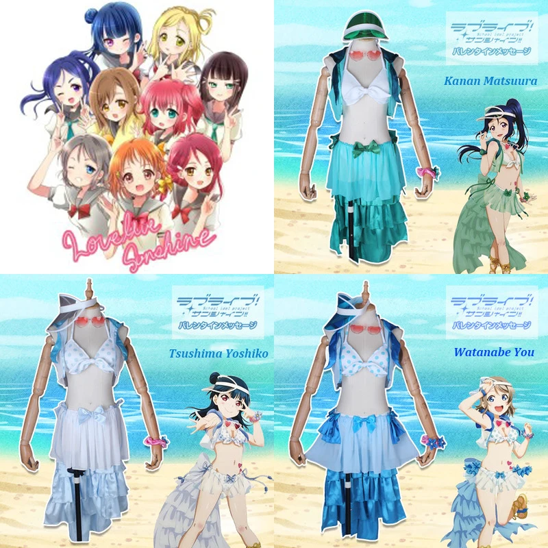 Индивидуальный размер Lovelive Sunshine SIC12 на выбор унисекс вы/цушима йошико/кэнан