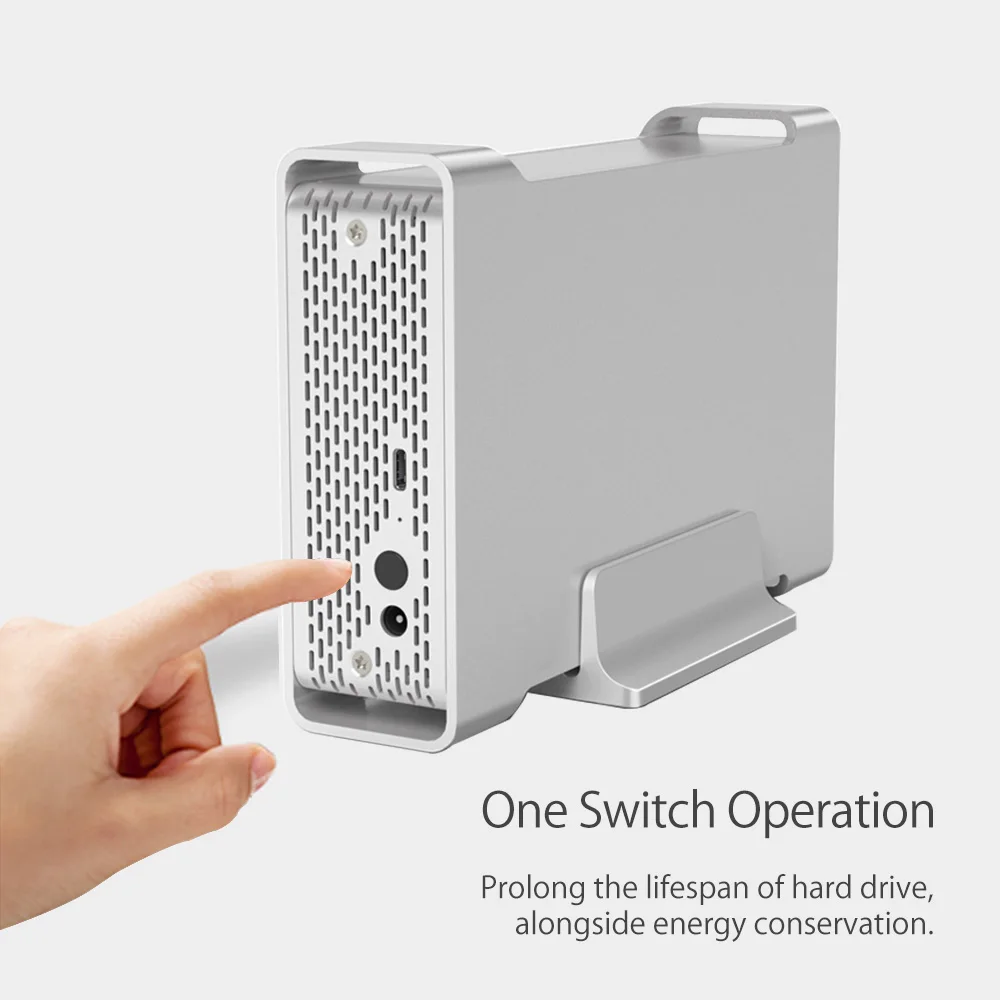 Yottamaster D35 de alta gama HDD Enclosure tipo C a SATA Single Bay externo HDD Case estación de ac