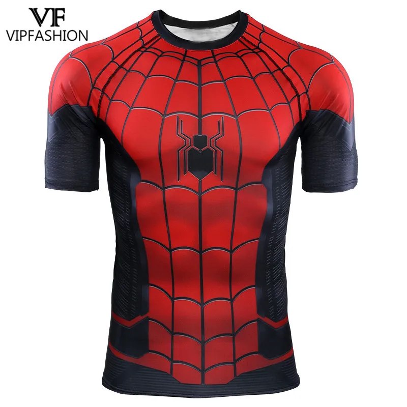 VIP الأزياء سبايدرمان الجوارب hero إكسبيديشن 3D تيشيرت مطبوع المنتقمون الدوري 4 مارفل سوبر hero اللياقة البدنية رياضة طويلة الأكمام للبيع