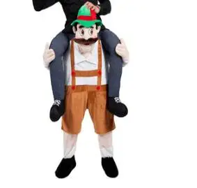 

Shoulder Ride On Piggy Back Ride On costume Fancy Dress Adult Party Costume Mens Mascot for Halloween Purim