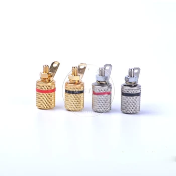 

Gold plated speaker terminal connector Audio / speaker terminal banana header socket length 26MM wire handle diameter 3.8-4MM