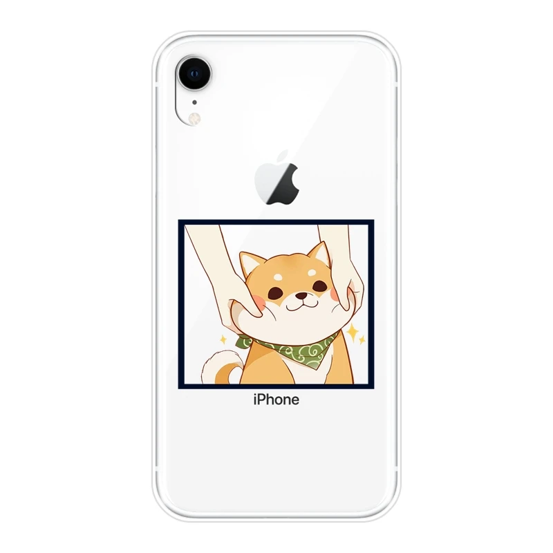 Задняя крышка для Apple iPhone X XR XS MAX 8 7 6 S 6 S силиконовый мягкий чехол Шиба ину Собака Щенок чехол для iPhone 6 S 6 S 7 8 Plus чехол для телефона