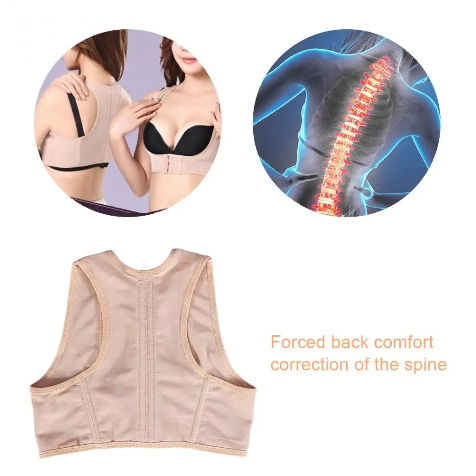 

Adjustable Lady Chest Back Brace Corset Humpback Correction Orthotics Chest Support Belt Bust Lifting Posture Corrector Bandage