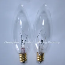 E12 Свеча лампа небольшой винт для лампочки базы лампа накаливания 220 v/40 w прозрачный A733