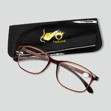 Очки для чтения для женщин и мужчин+ 1,00+ 1,50+ 2,00+ 2,50+ 3,00 3,50 4,00 тонкие очки для дальнозоркости с мешочком, бесплатный светильник