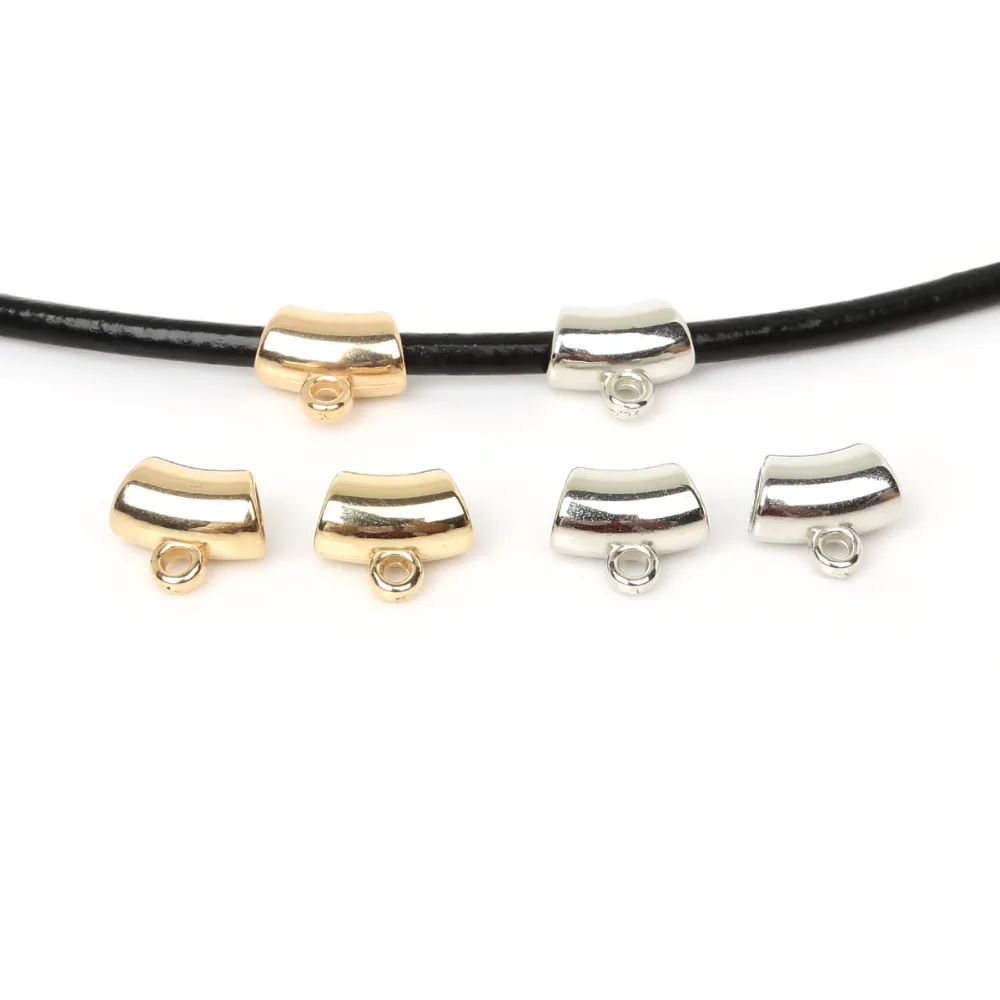 

50pcs 14x13mm Clip Clasp Necklace Connector Bail Beads Charms Big Hole Beads Jewelry Accessories CCB Pendant Clip Clasps