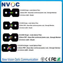 SM, 4 ядра, G652D, стальной силовой элемент(0,5 мм* 2), LSZH куртка, диаметр: 3,0*2,0 мм, одномодовый GJXH FTTH внутренний волоконно-оптический кабель